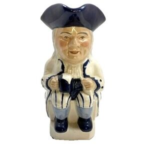 Vintage Porcelain Wood & Sons Toby Jug Pitcher‎ Marked LS Philpot England